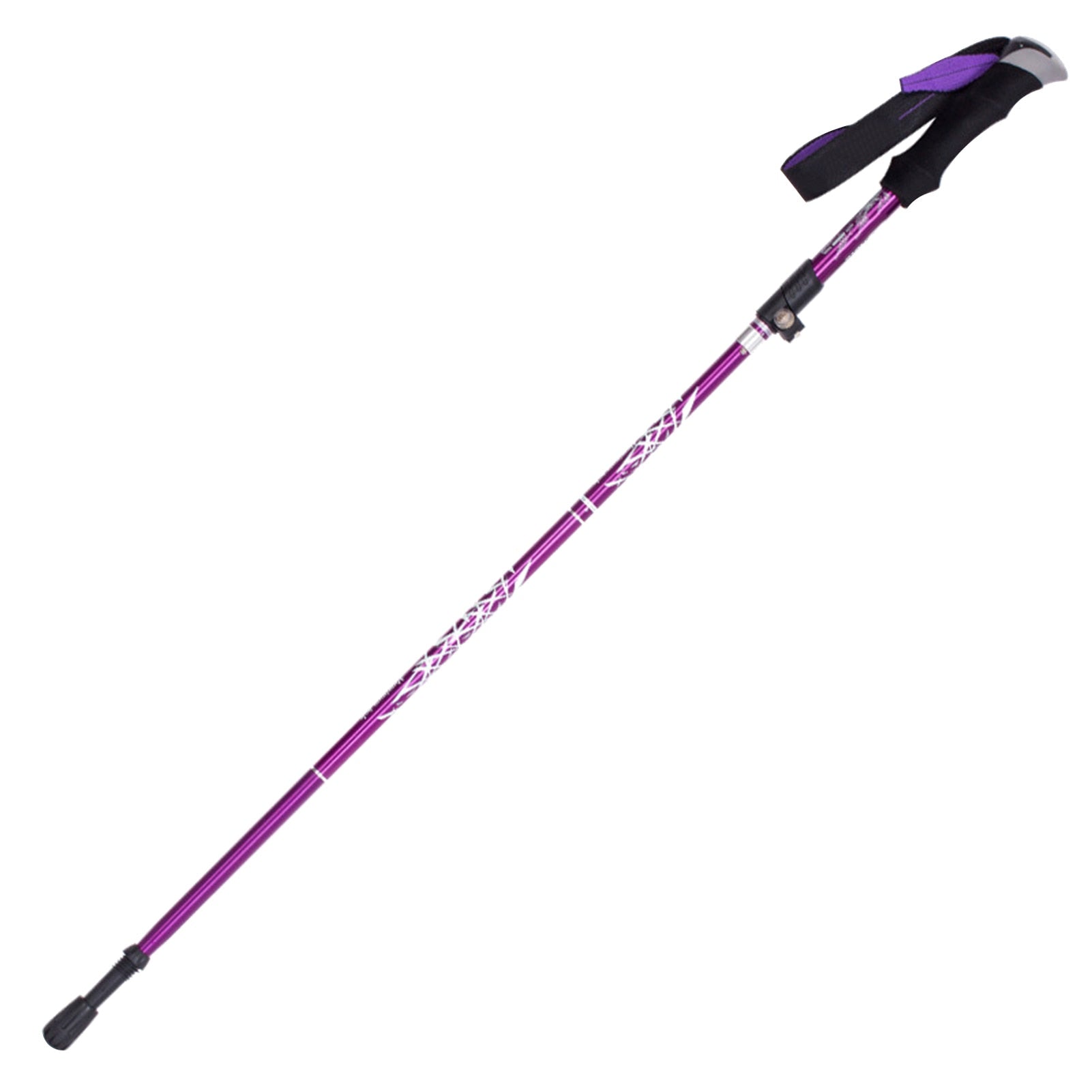 Auminum Alloy Ultralight Trekking Pole Anti Shock Hike Folding Stick